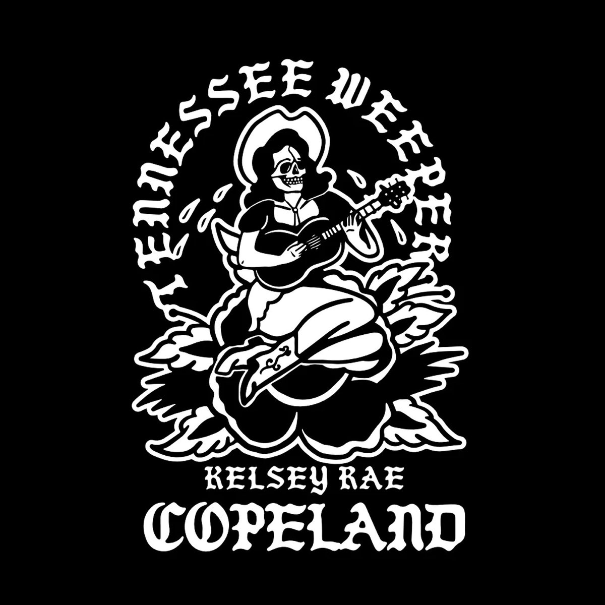 Tennessee Weeper cover art — a skeleton woman in western dress holding a guitar